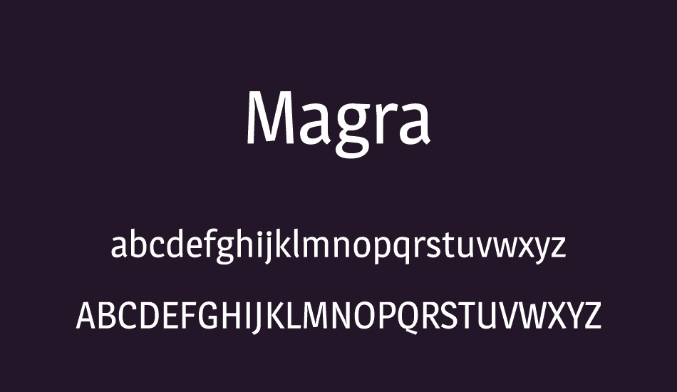 magra font