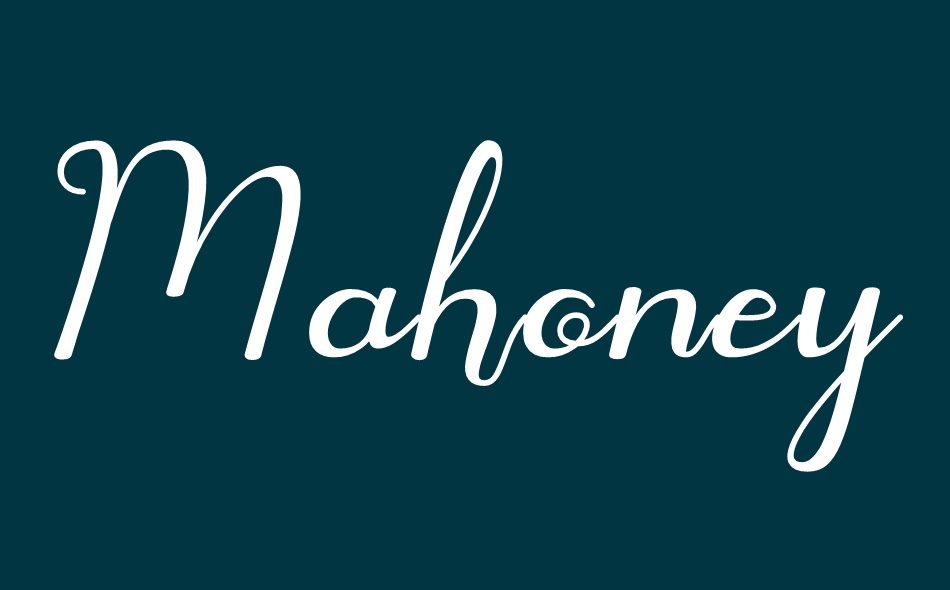 Mahoney font big