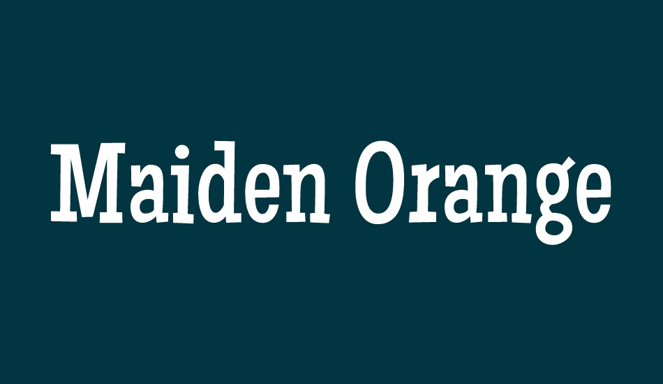 maiden-orange font big