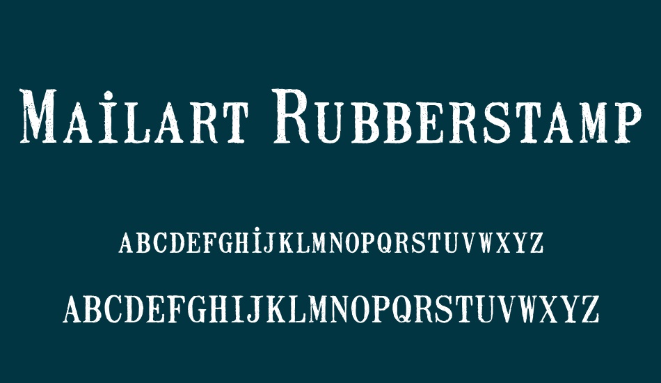 mailart-rubberstamp font