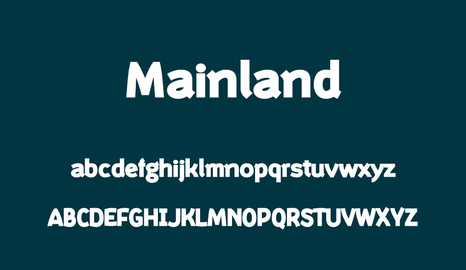 mainland-personal font