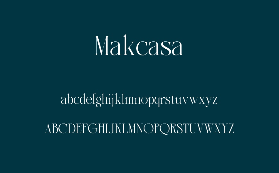 Makcasa font