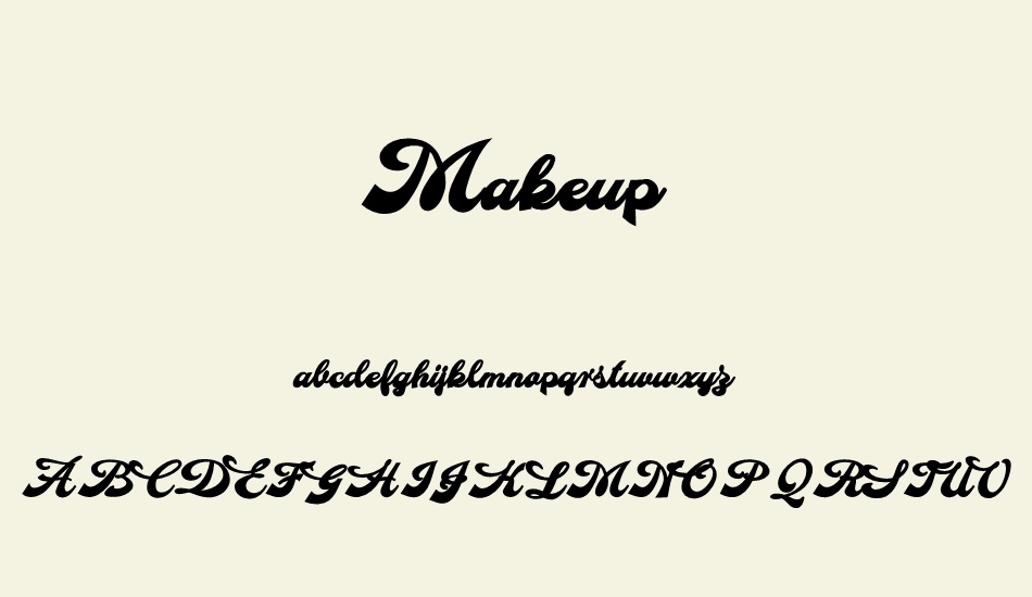 makeup-personal-use font