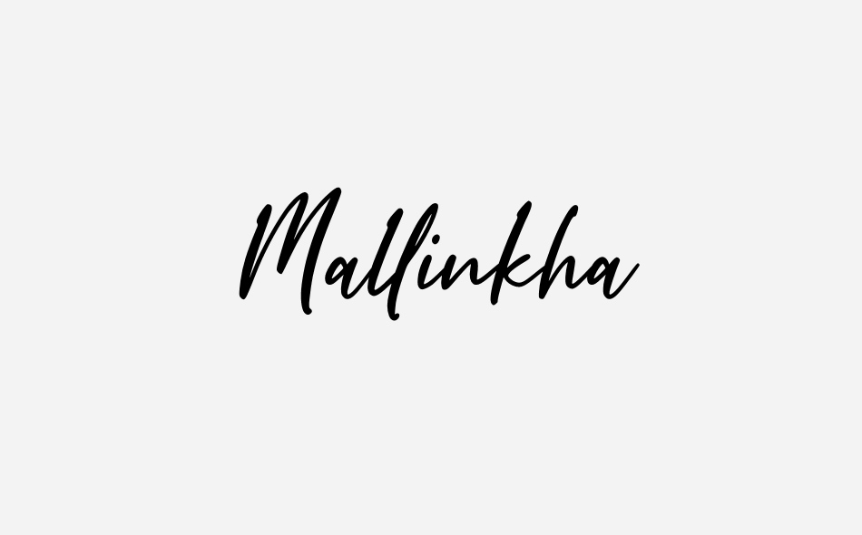 Mallinkha font big