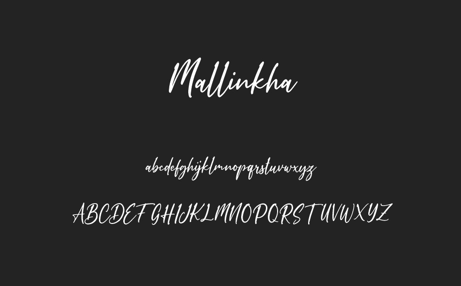 Mallinkha font