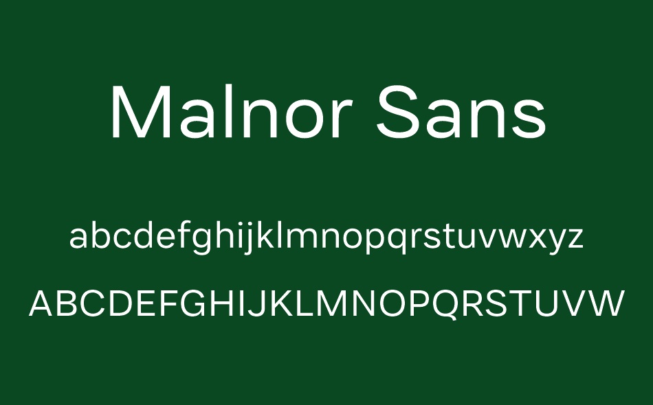 Malnor Sans font