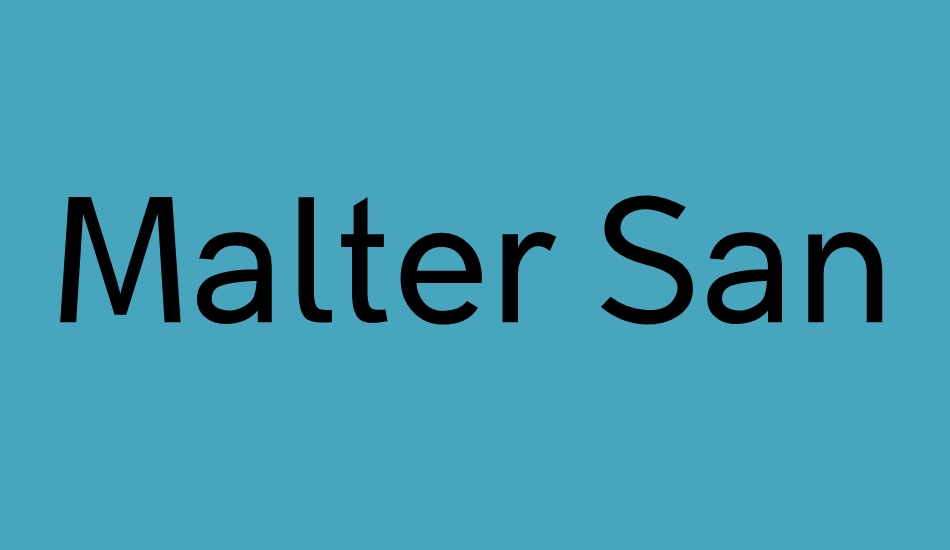 malter-sans-regular-demo font big