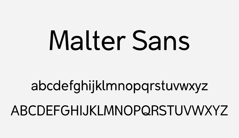 malter-sans-regular-demo font