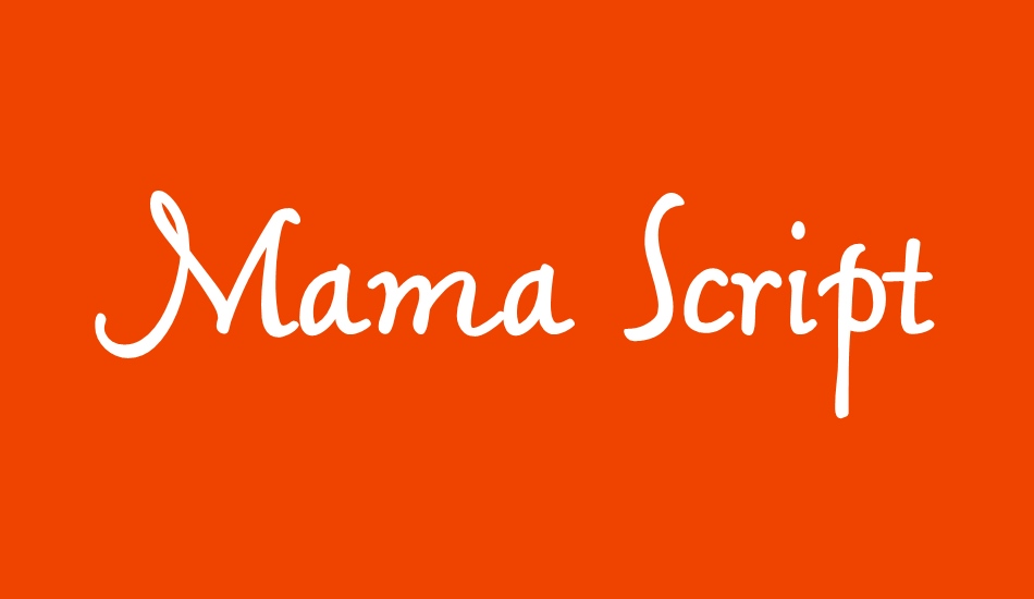 mama-script-alternates font big