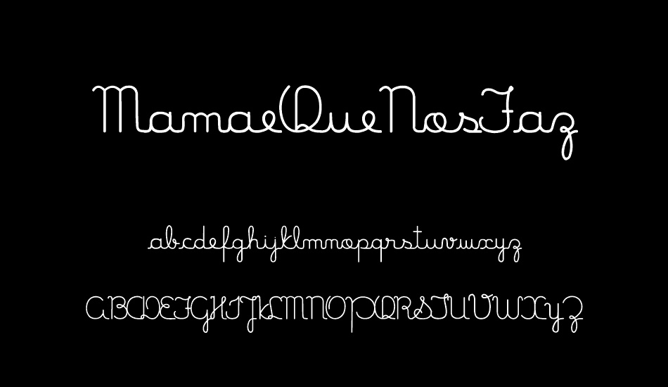 mamaequenosfaz font