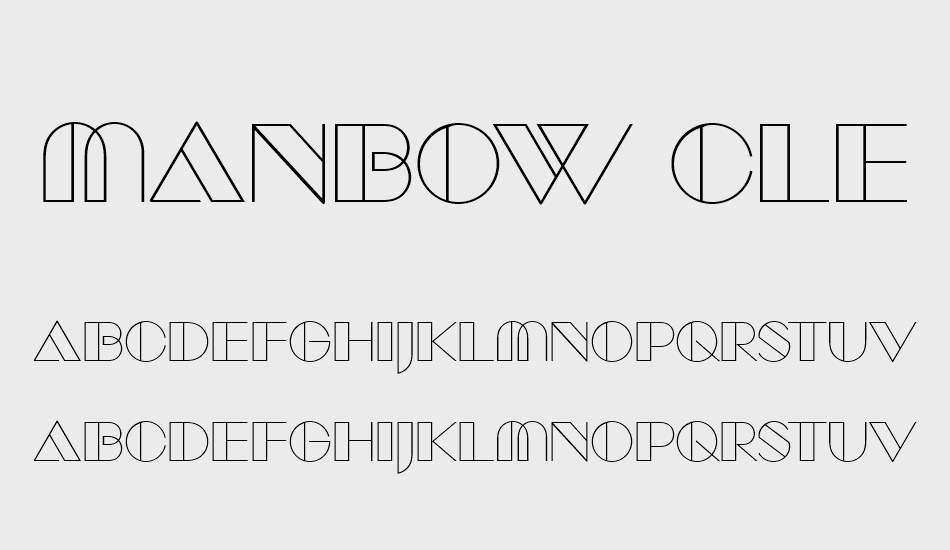 manbow-clear font