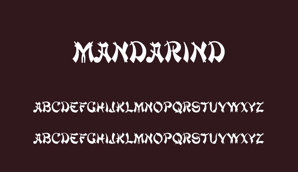 mandarind font