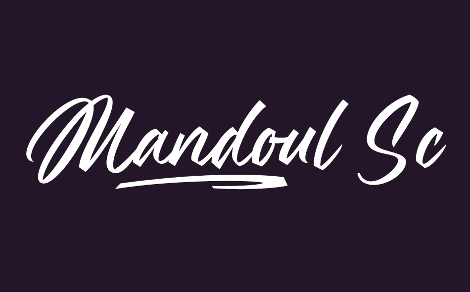 Mandoul Script font big