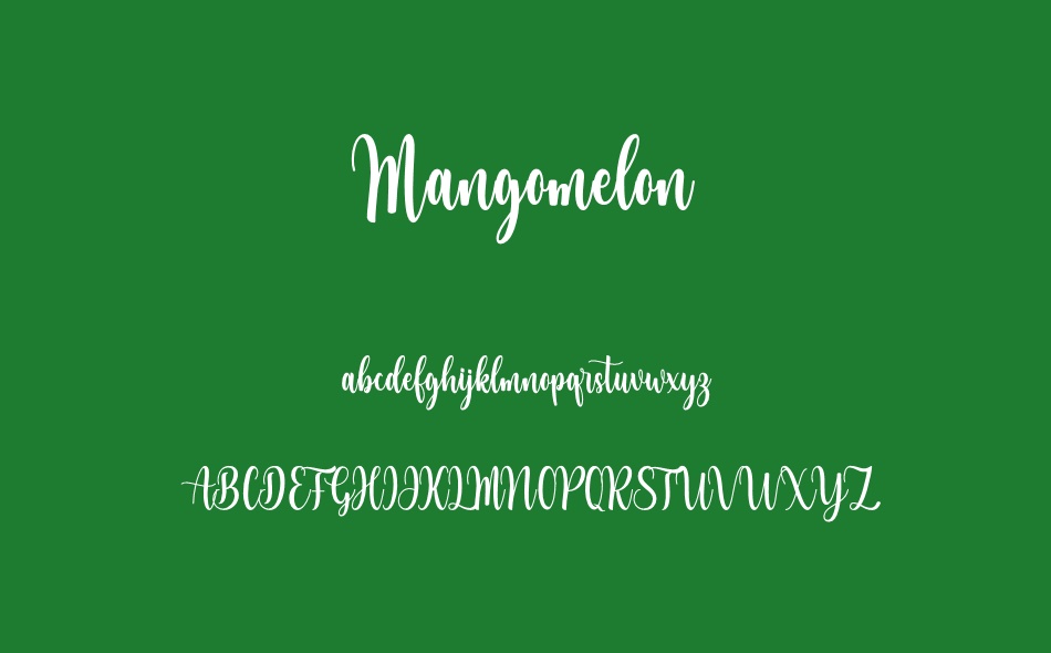 Mangomelon font