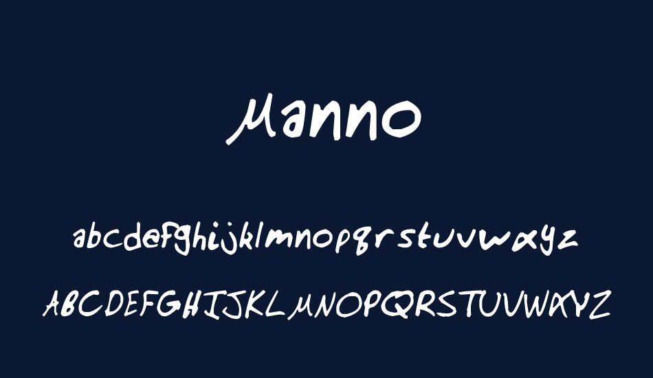 manno font