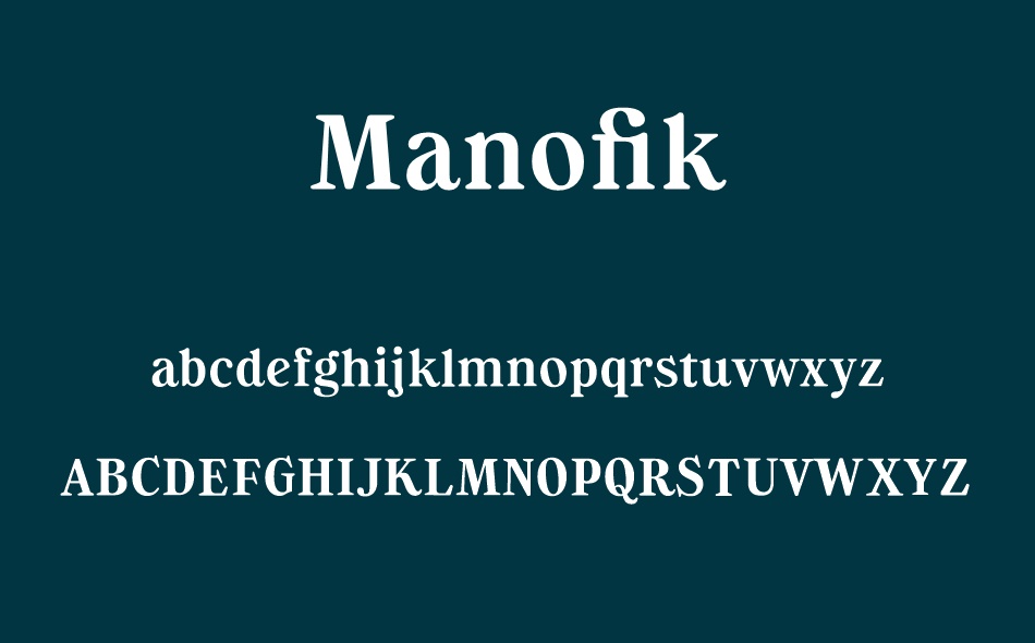 Manofik font
