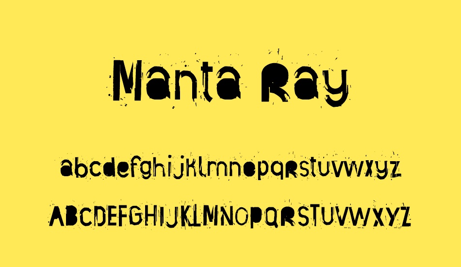 manta-ray font