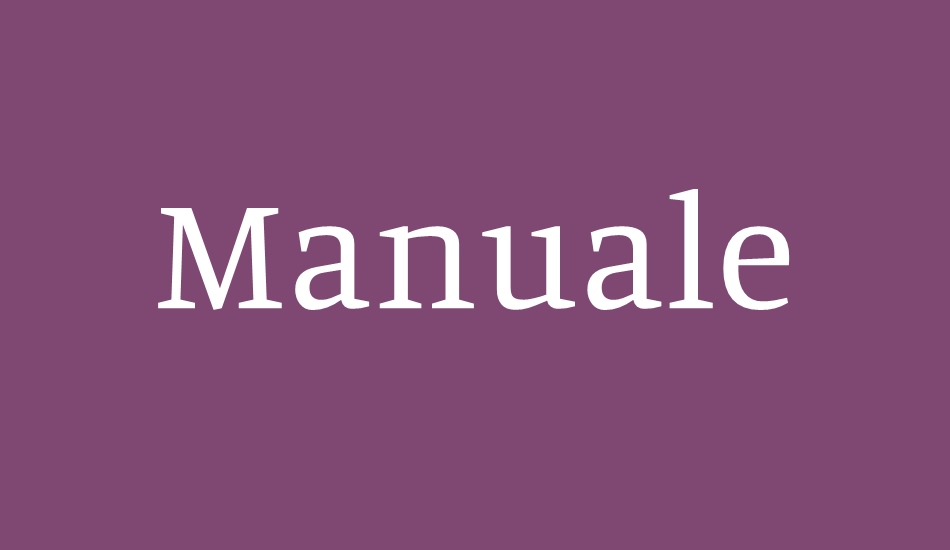 manuale font big