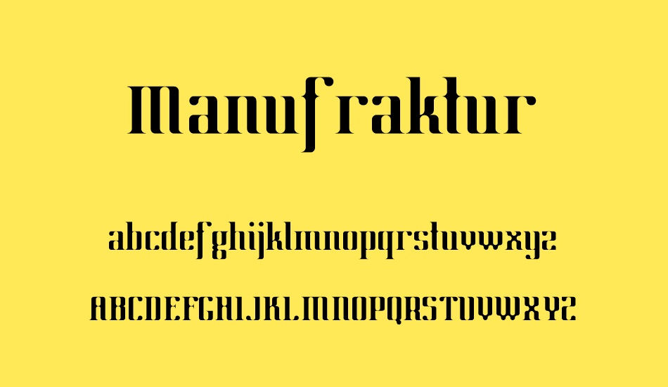 manufraktur font