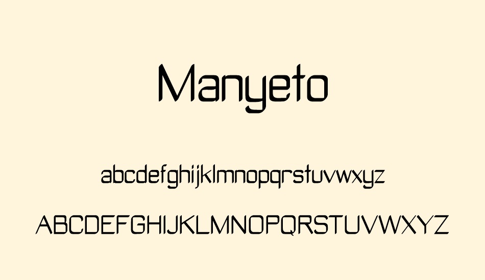 manyeto font