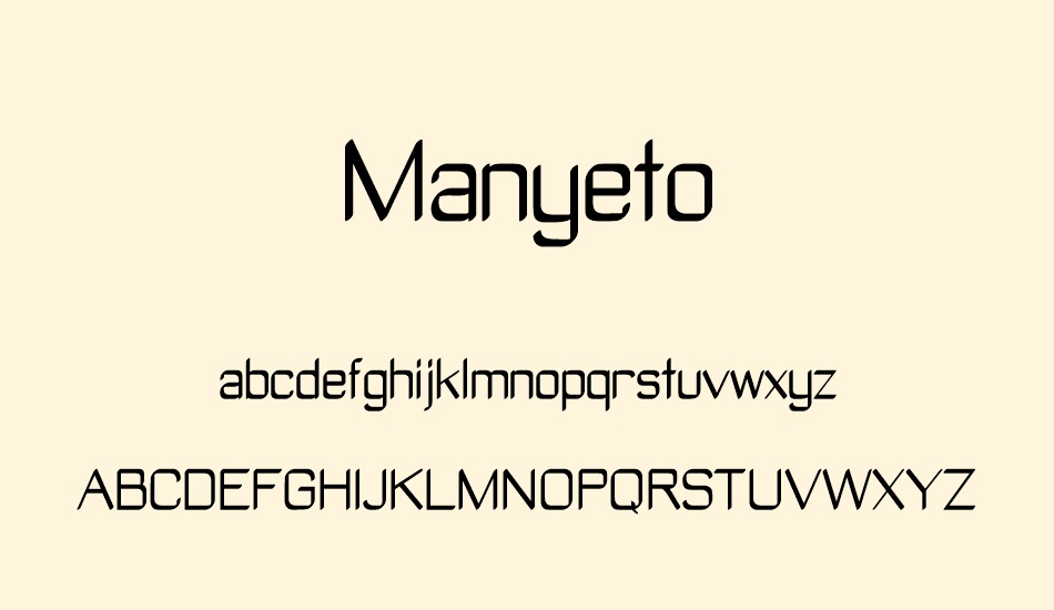 manyeto font