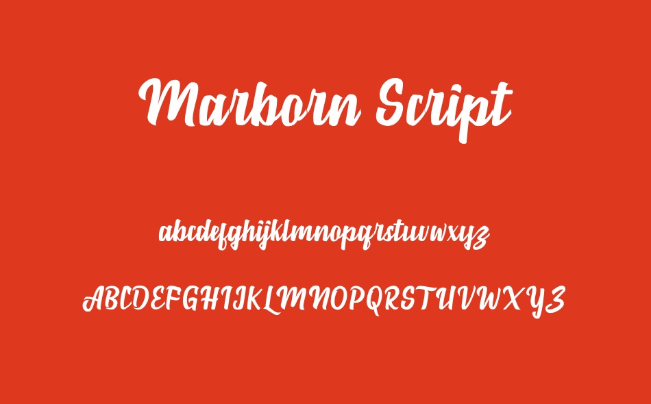 Marborn font