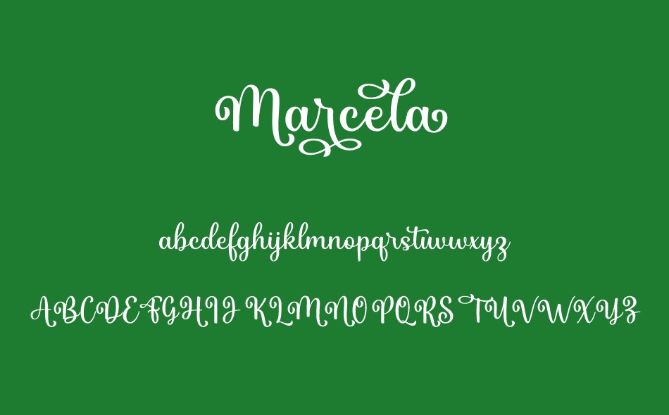 Marcela font