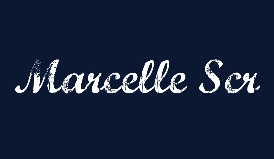 marcelle-script font big