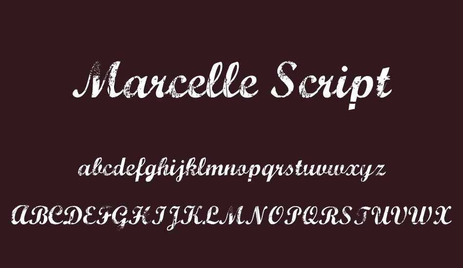 marcelle-script font