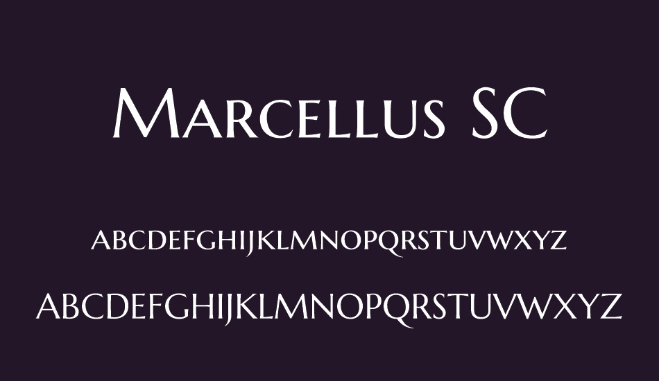 marcellus-sc font