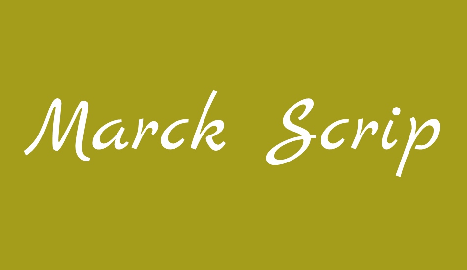 marck-script font big