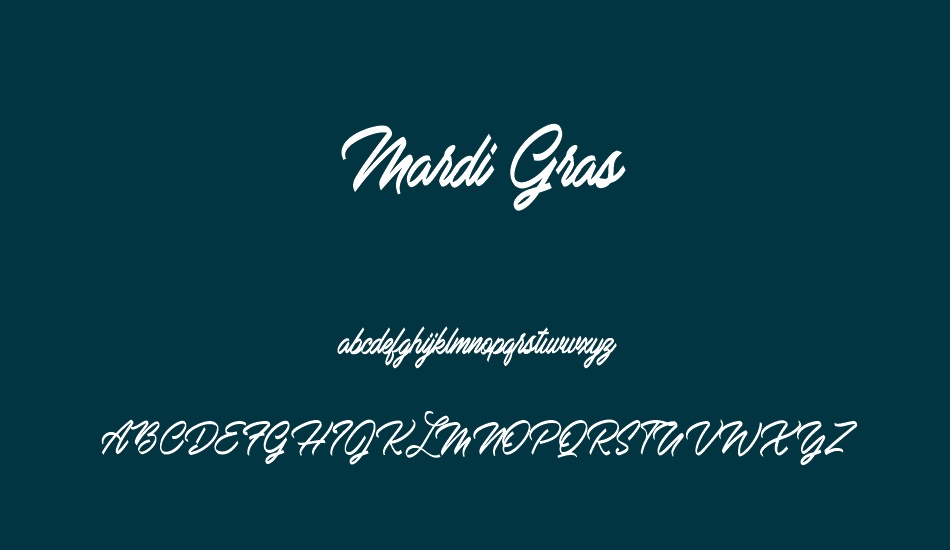 mardi-gras-personal-use font