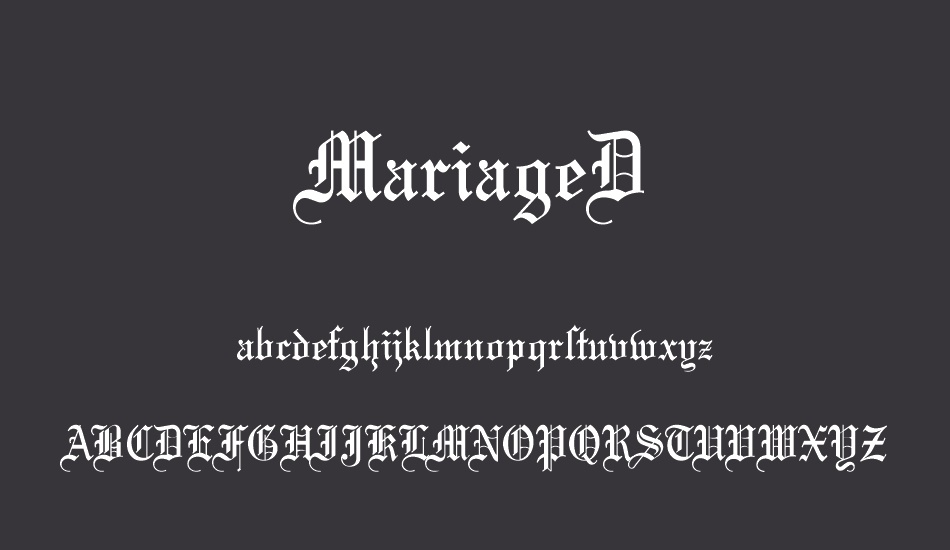 mariaged font