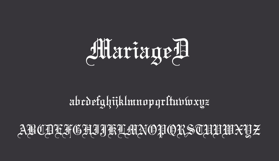 mariaged font