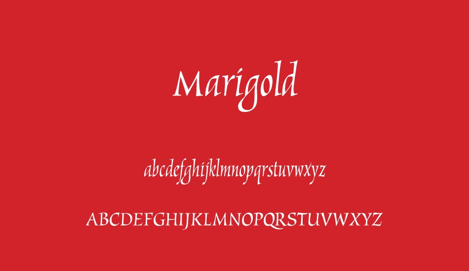 marigold font