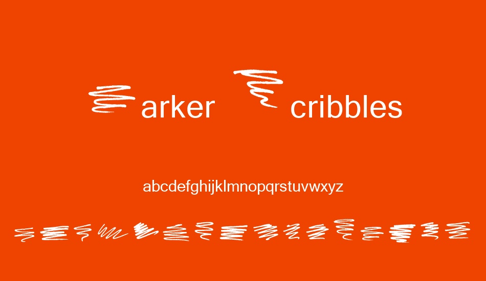 marker-scribbles font