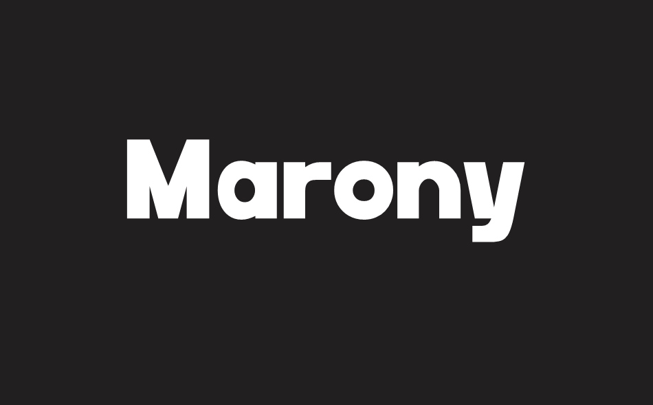 Marony font big