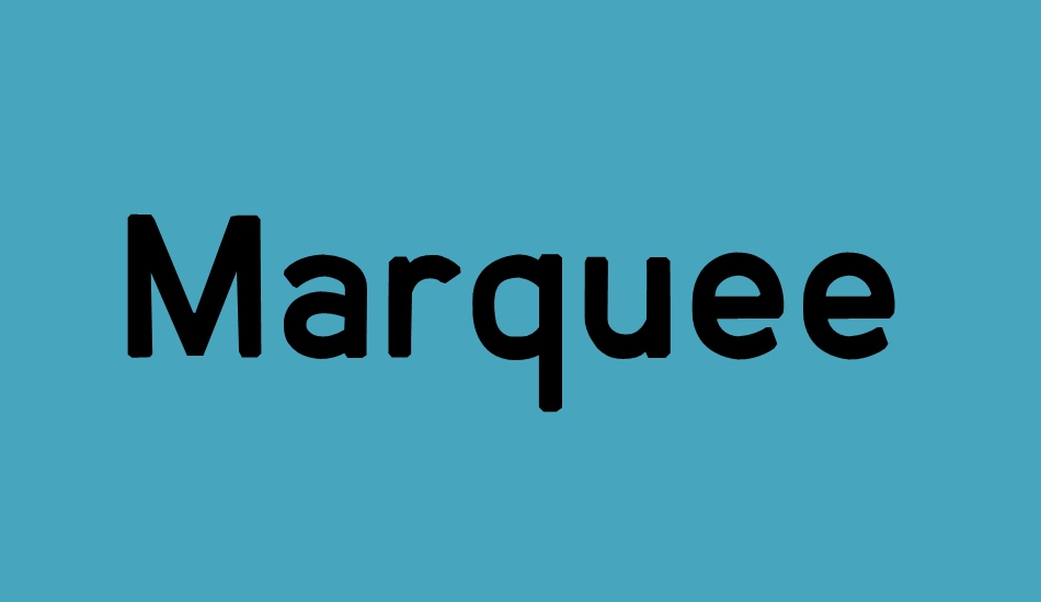 marquee font big