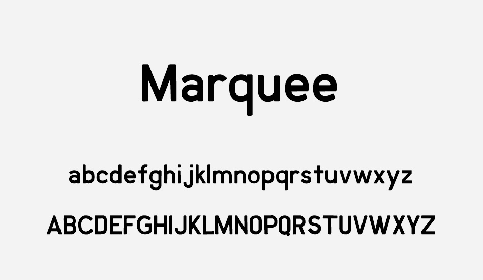 marquee font