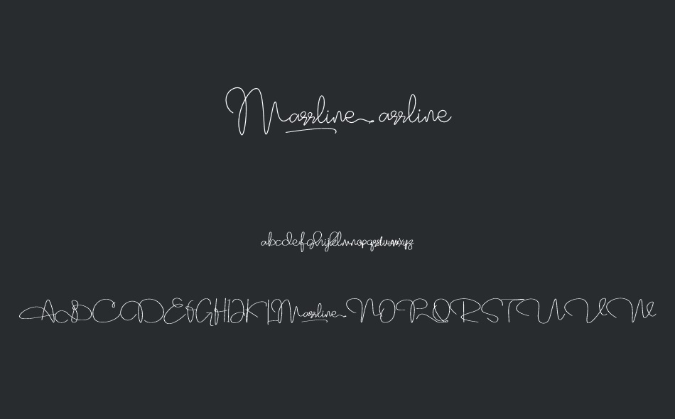 Marrline font