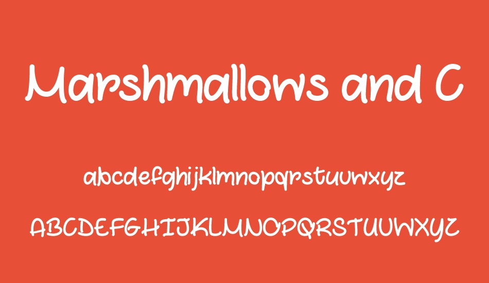 marshmallows-and-chocolate font