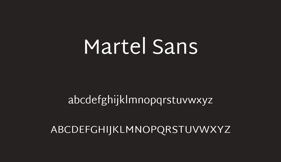 martel-sans font