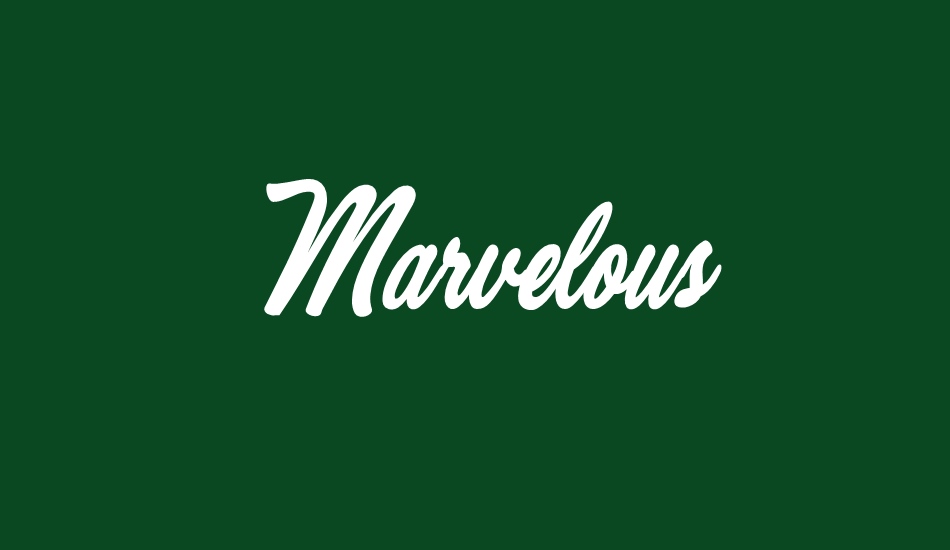 marvelous-personal-use font big