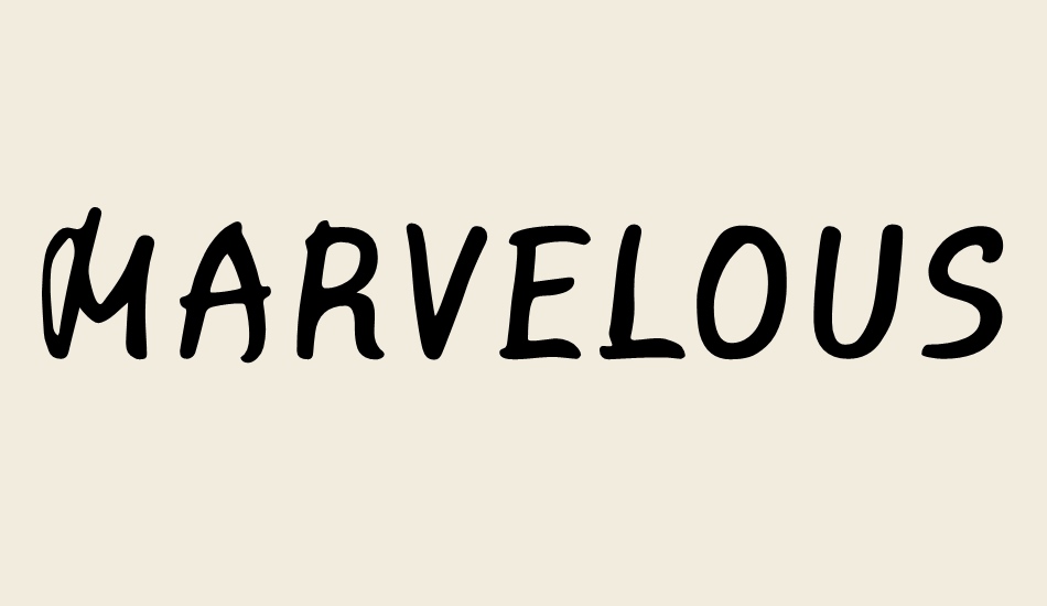 marvelous-rex-regular font big