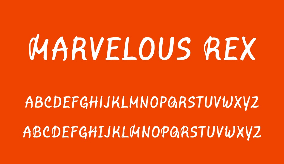 marvelous-rex-regular font