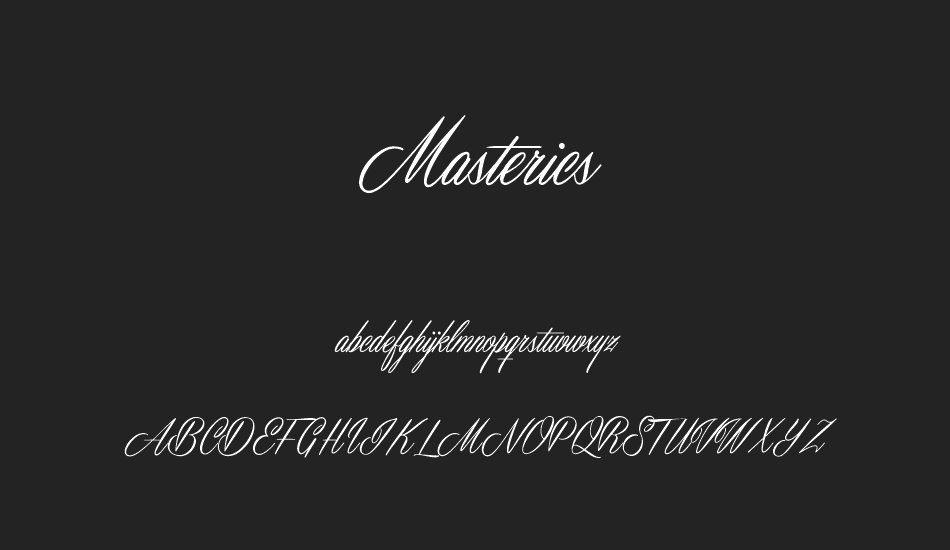 masterics-personal-use font