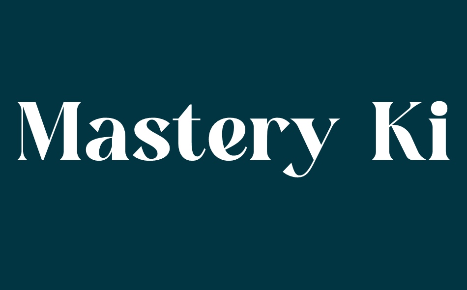 Mastery Kingdom font big