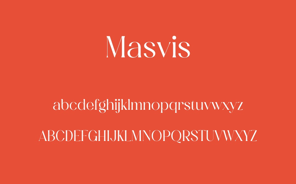 Masvis font