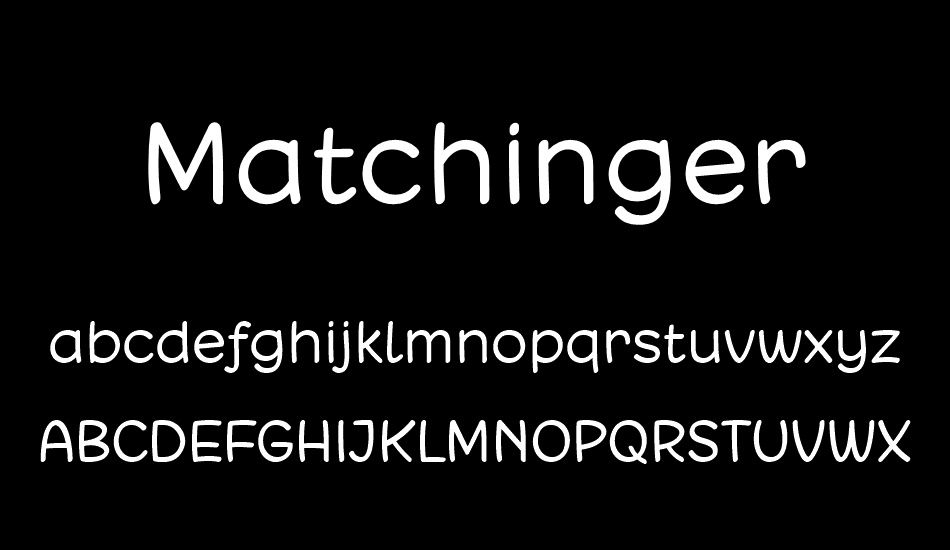 matchinger font