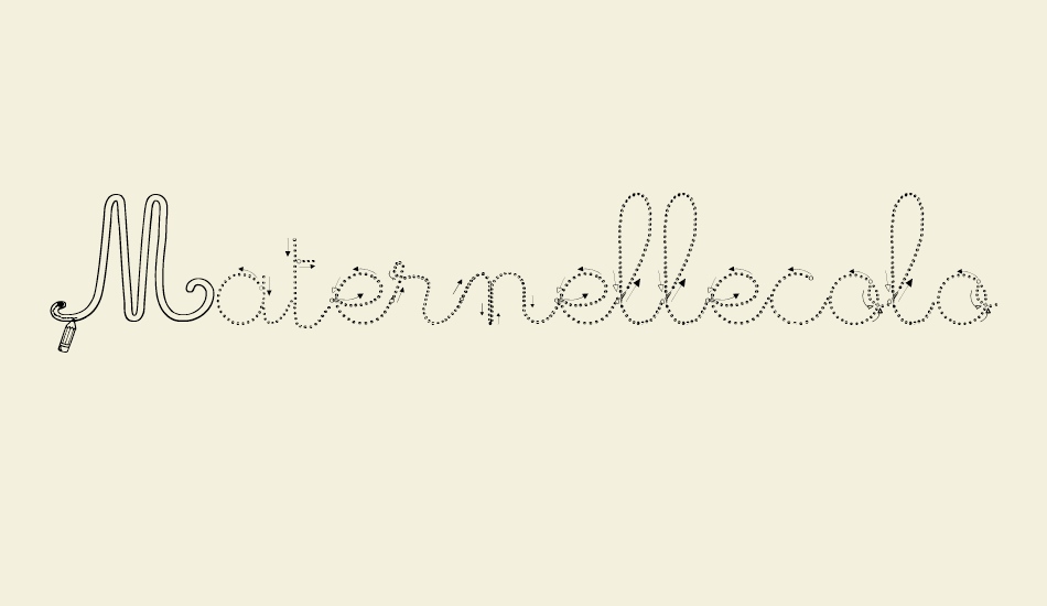 maternellecolor-trace-cursive font big